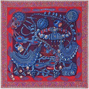 NWT Hermes Zenobie, Reine de Palmyre Cashmere Silk Shawl Scarf